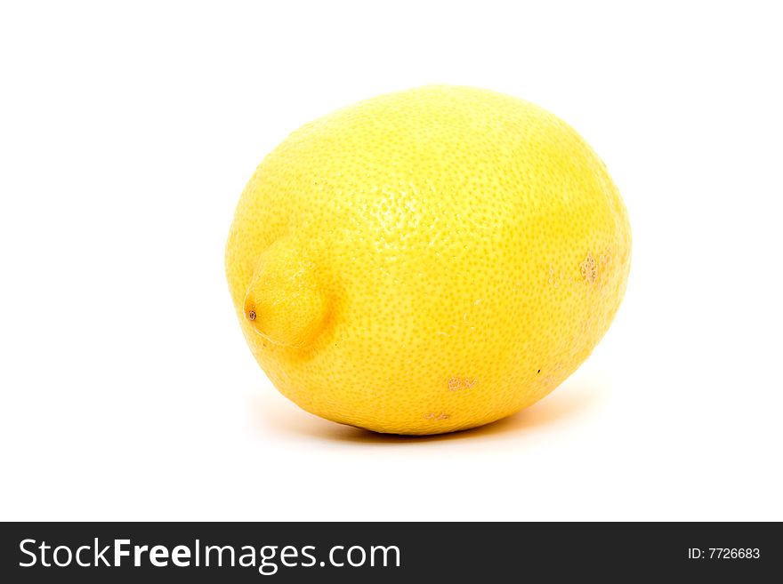 Lemon isolated on white background