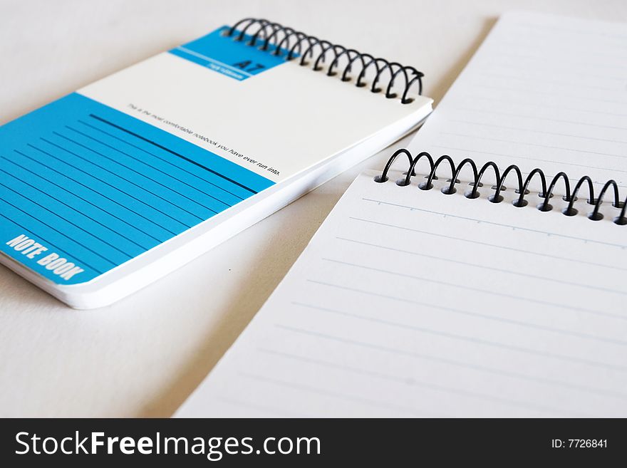 The notebook with white background.