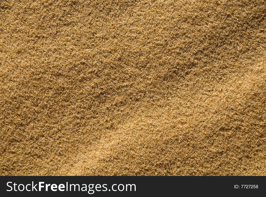 Background of delicate sand on the beach