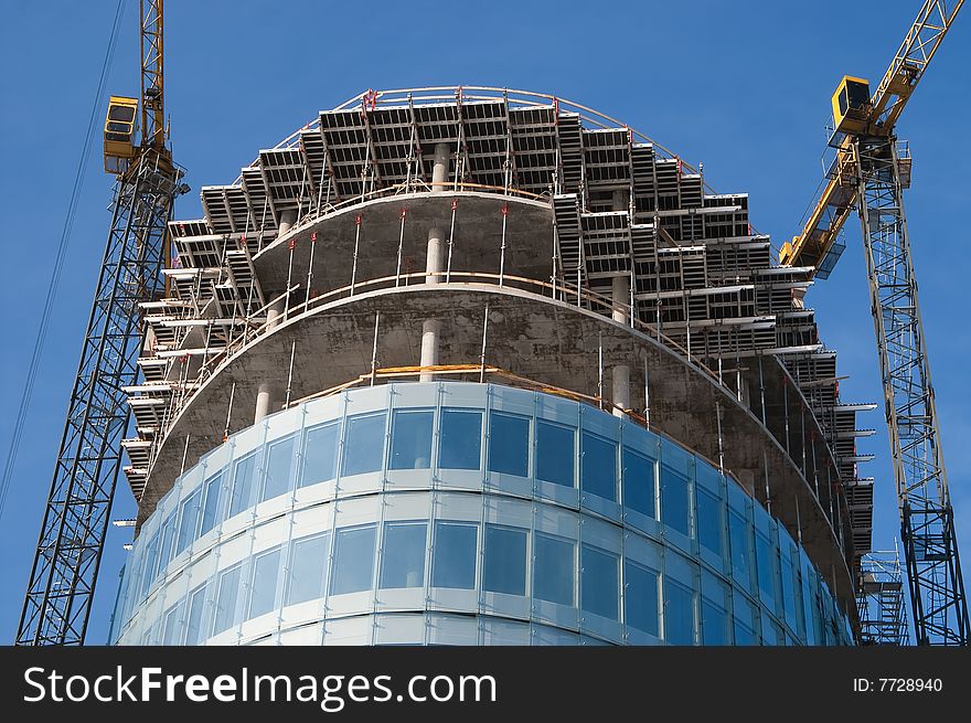 Construction Of Modern Office Buildings