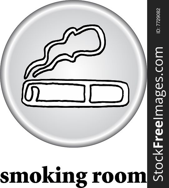 Smoking room sign