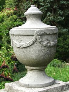 Granite Urn Royalty Free Stock Photography