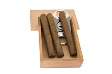 Cigars And A Guillotine Royalty Free Stock Image Cigars And A Guillotine Royalty Free Stock Image
