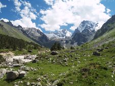 The Valley Of A Mountain River Royalty Free Stock Image The Valley Of A Mountain River Royalty Free Stock Image