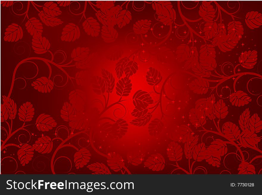 Valentines day background with heart, vector illustration