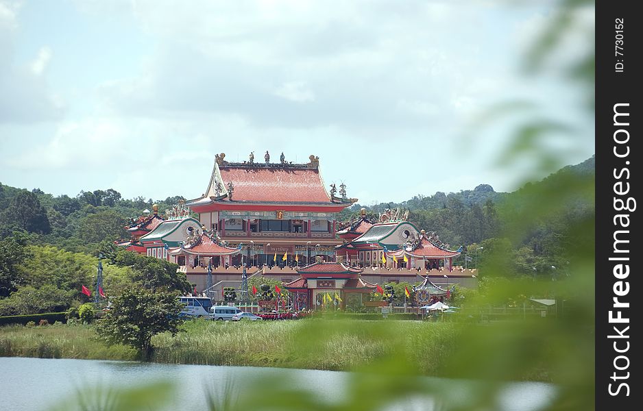Chinese temple on territory of Thailand