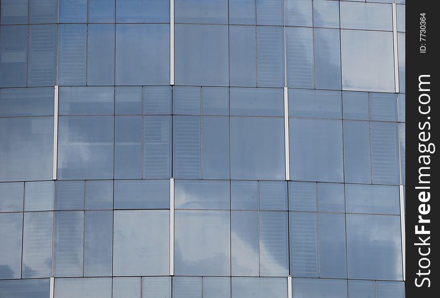 Reflective windows of a building. Reflective windows of a building