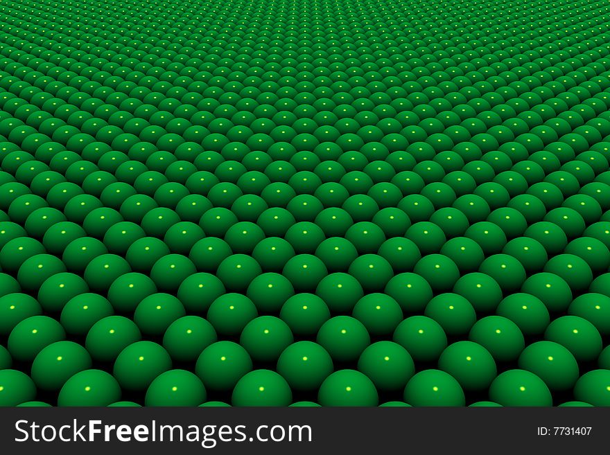 Seamless Texture Made Up Of Green Spheres - Realistic 3D Perspective. Seamless Texture Made Up Of Green Spheres - Realistic 3D Perspective
