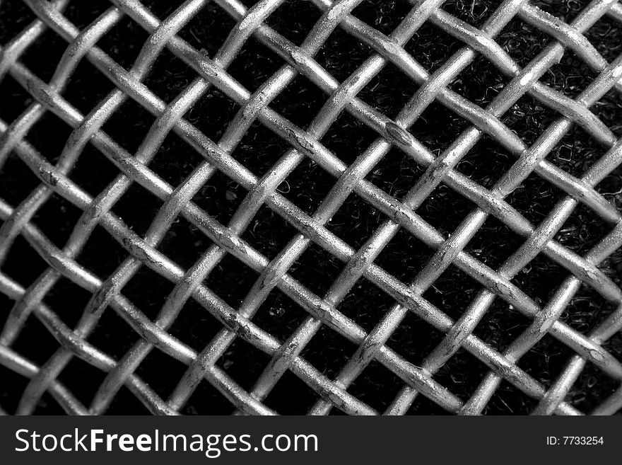 Texture Of Microphone Wire Netting