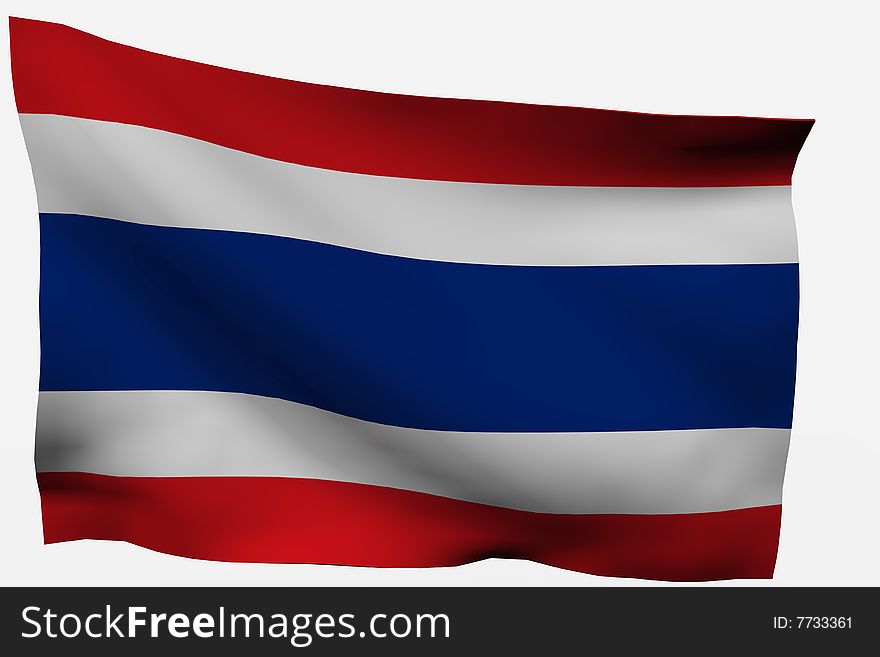 Thailand 3d Flag