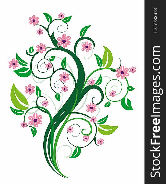 Stylized Floral Tree.