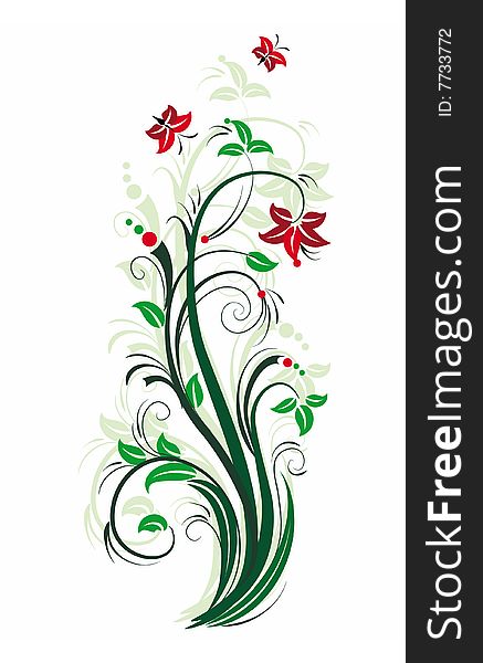 Stylized Floral Tree.