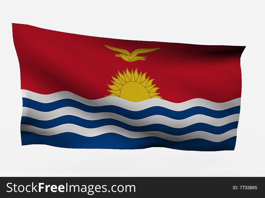 Kiribati 3d Flags