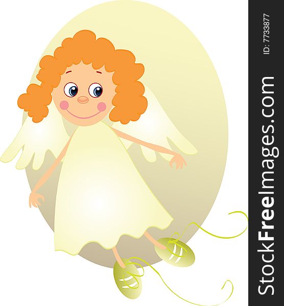 Little angel. vector illustration for design
