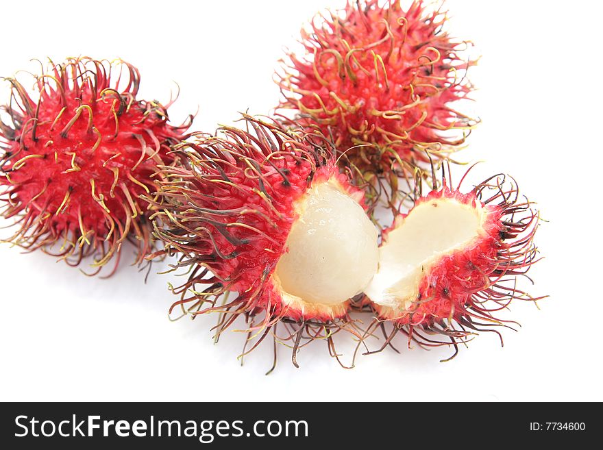 Rambutan fruit from tropical country