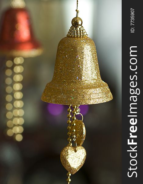 Beautiful Ornate Bell Hanging Ornaments with Narrow Depth of Field. Beautiful Ornate Bell Hanging Ornaments with Narrow Depth of Field.