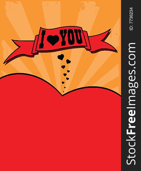 Vector background for valentines day. Vector background for valentines day