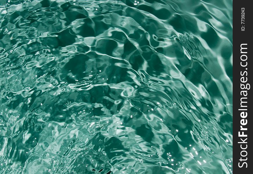 Waves on a water surface. Waves on a water surface