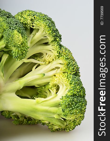 Green broccoli (brassica oleracea) - part of inflorescence