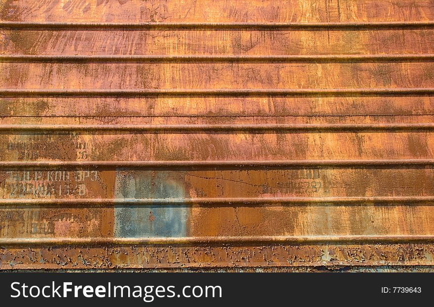 Rusty metal surface. Grunge background.