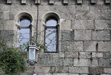 Fragment Of Old Castle Wall Royalty Free Stock Photo Fragment Of Old Castle Wall Royalty Free Stock Photo