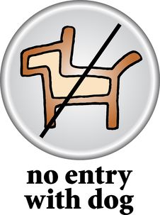 No Dog Sign Stock Images