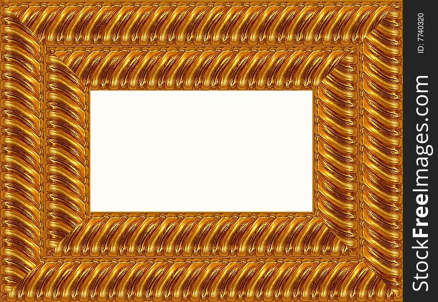 A picture frame on a white