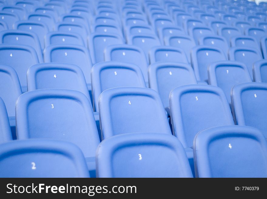 Chairs in a olimpic stadium of rome