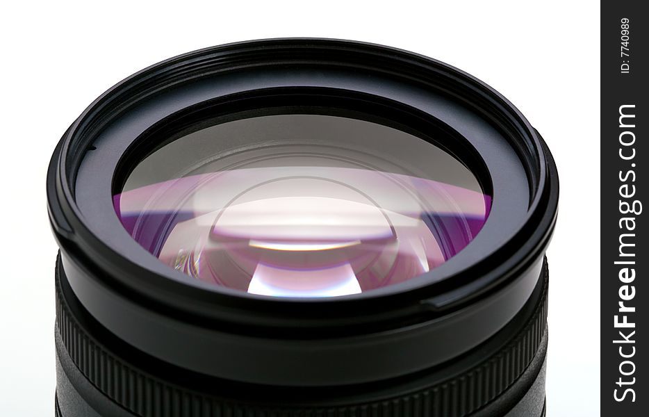 Objective With Lense Reflections