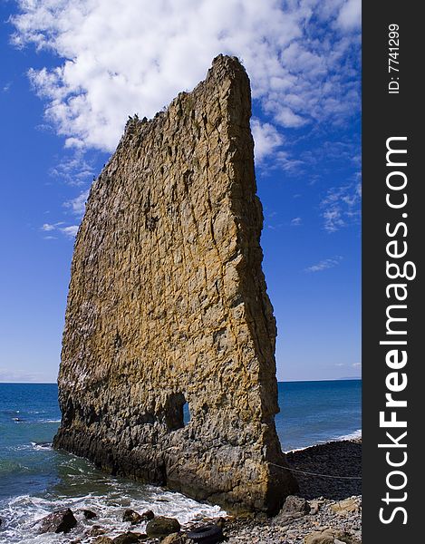 Rock sail, Black sea, Russia