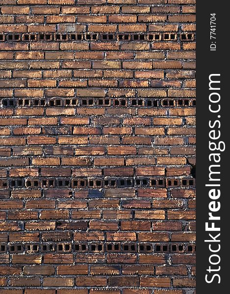 Rugged brick wall