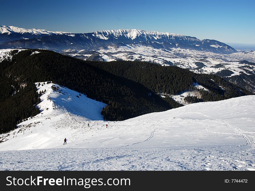 Winter Landscape In Carpathian Mountains