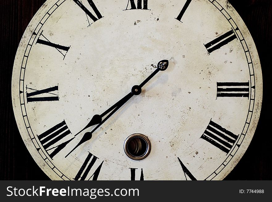 Antique looking clock face