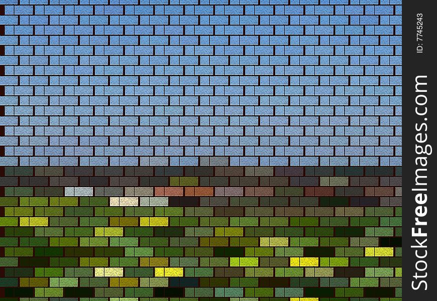 Brick background - a computer generated image