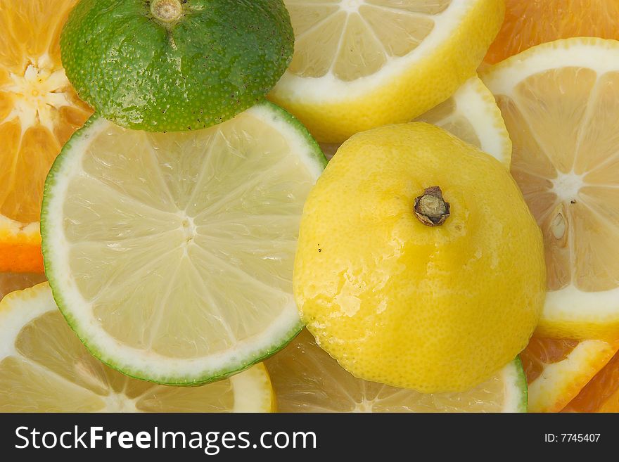 Sliced Citrus Fruits