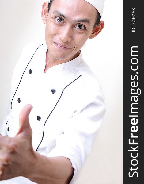 Chef with great thumb up