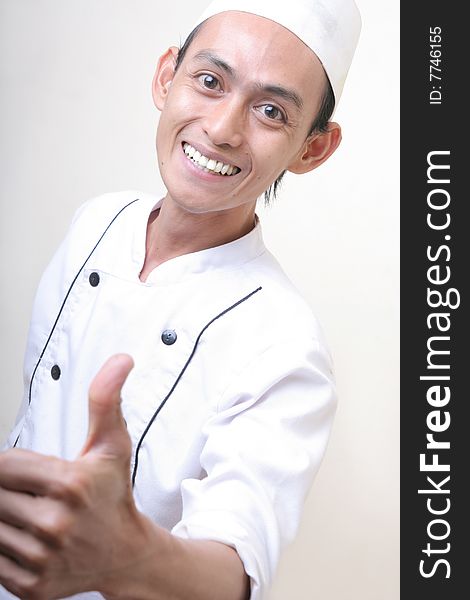 Chef with great thumb up
