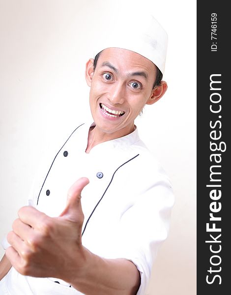 Chef with great thumb up