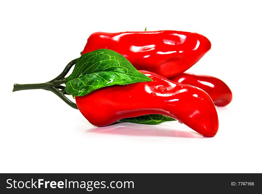Isolated Red Pepper on white background