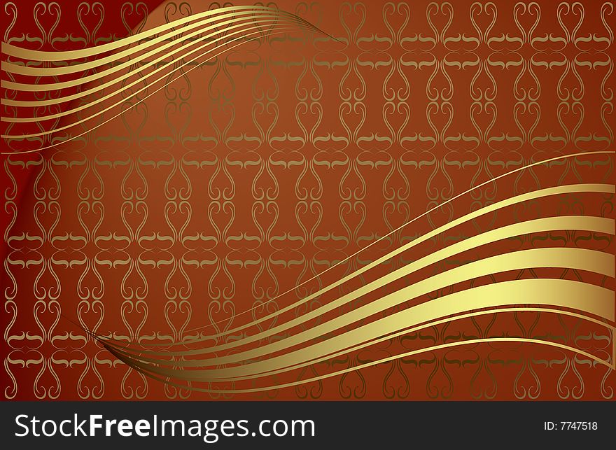 Pattern flourishes.Vector decorative illustration for graphic design.