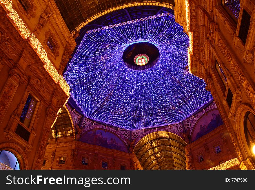 The Galleria Vittorio Emanuele II is a covered arcade situated on the northern side of the Piazza del Duomo in Milan.