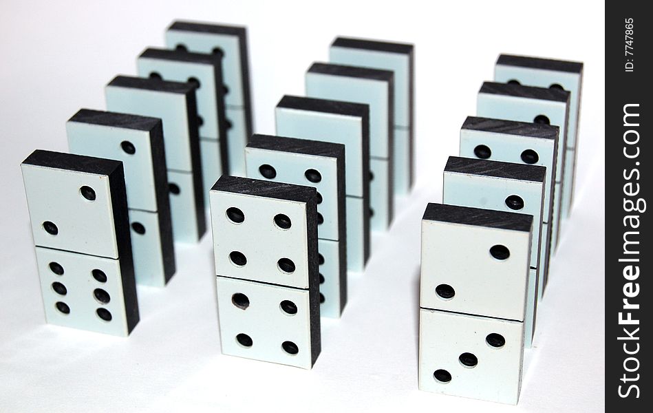 White Domino Stones