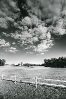Field Fence And Pretty Sky Stock Image Field Fence And Pretty Sky Stock Image