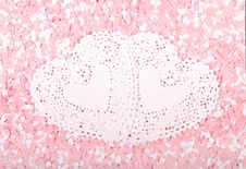 White And Pink Hearts Stock Photography White And Pink Hearts Stock Photography