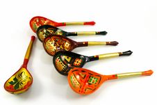 Russian Wooden Spoons Royalty Free Stock Photos Russian Wooden Spoons Royalty Free Stock Photos