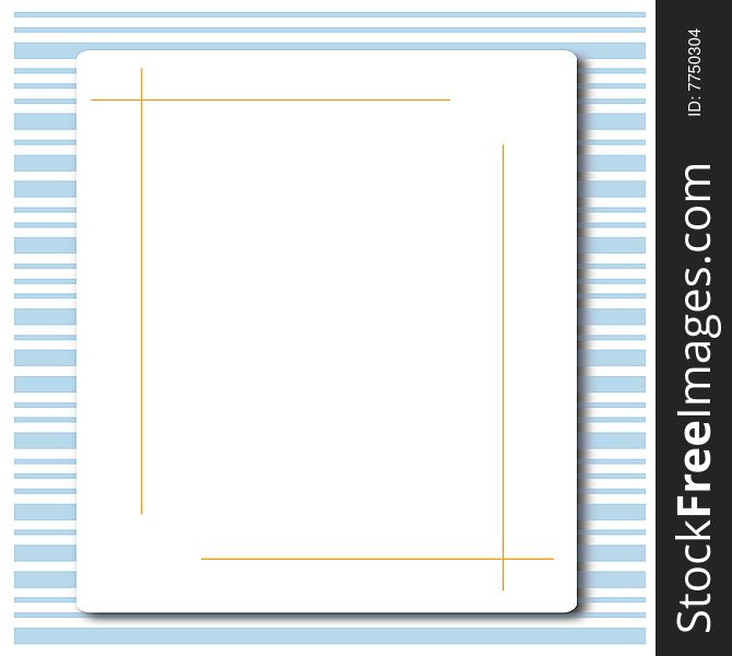 An illustrated bar code design and white board. An illustrated bar code design and white board
