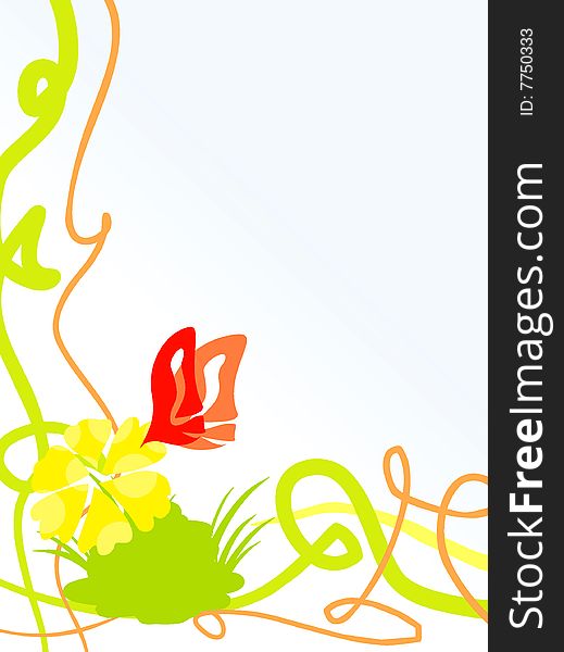 Abstract Butterfly Background