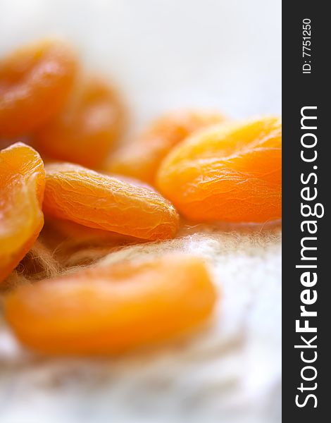 Dried Apricots Close Up