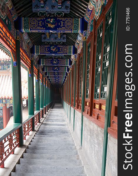 The Long Corridor in Peking.