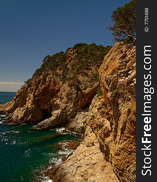 Beautiful sea shore in Spain